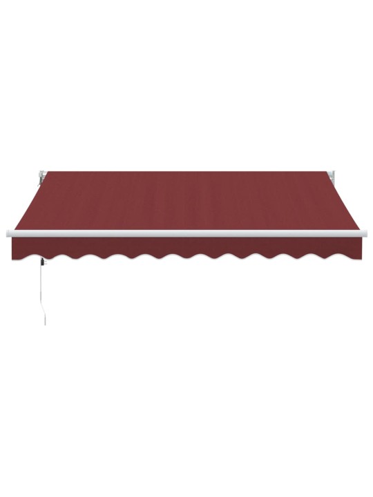 Automatická zatahovací markýza burgundská 300 x 250 cm