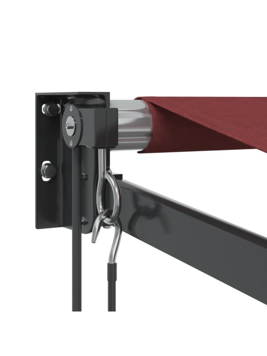 Automatická zatahovací markýza burgundská 350 x 250 cm