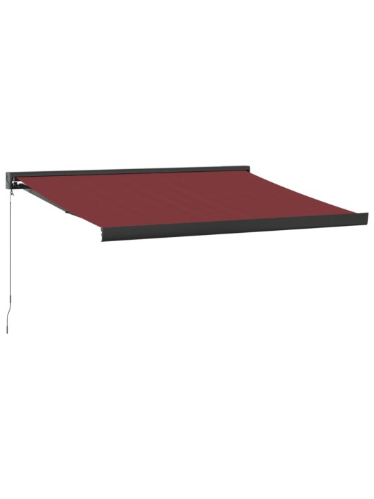 Ručně zatahovací markýza burgundská 350 x 250 cm