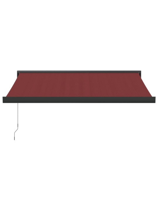 Ručně zatahovací markýza burgundská 350 x 250 cm