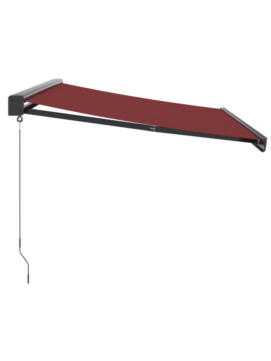 Ručně zatahovací markýza burgundská 350 x 250 cm