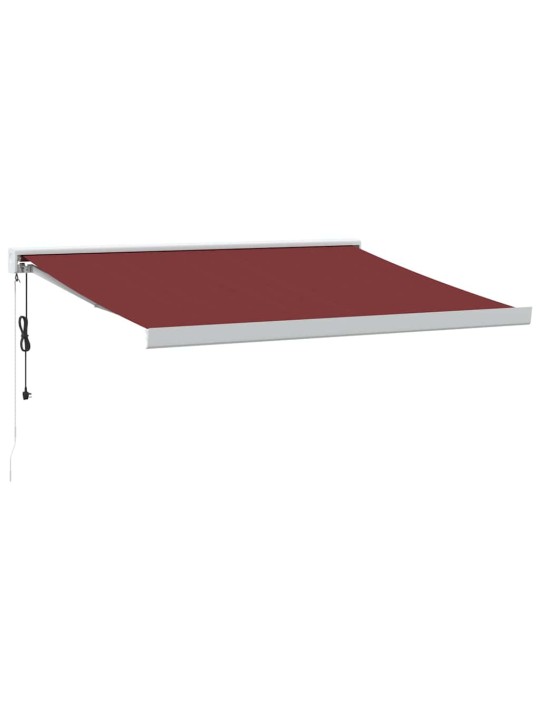 Automatická zatahovací markýza burgundská 300 x 250 cm
