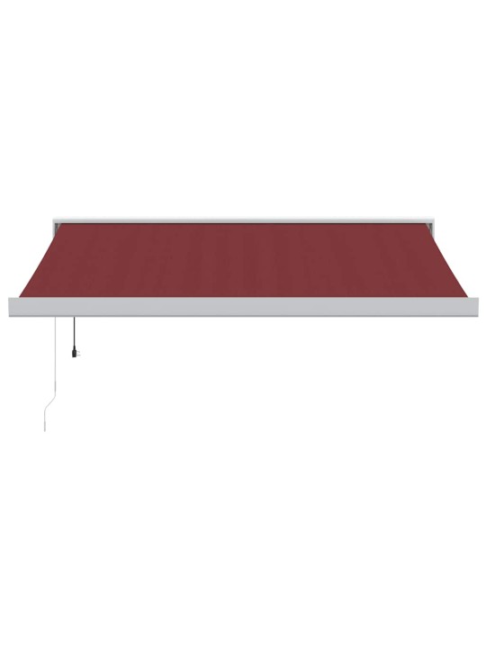 Automatická zatahovací markýza burgundská 300 x 250 cm