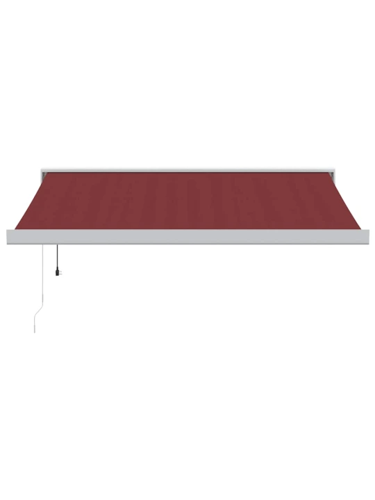 Automatická zatahovací markýza burgundská 300 x 250 cm