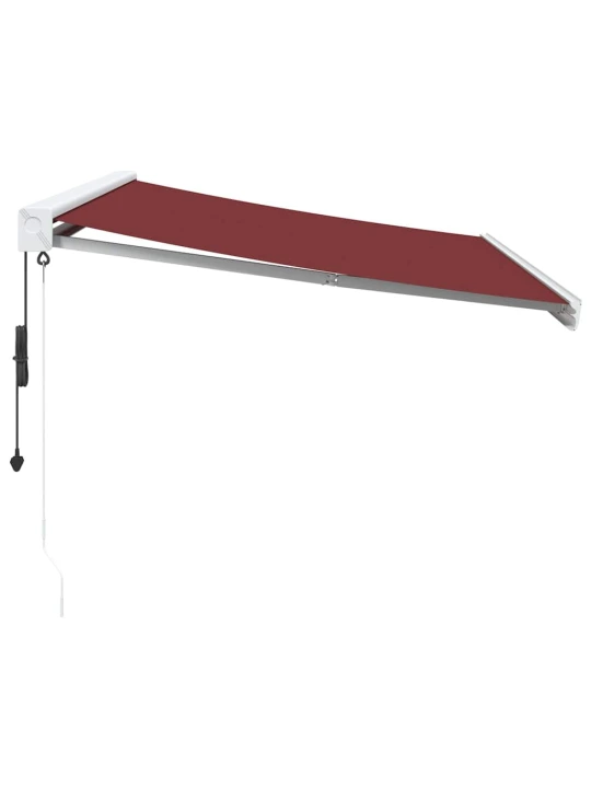 Automatická zatahovací markýza burgundská 300 x 250 cm