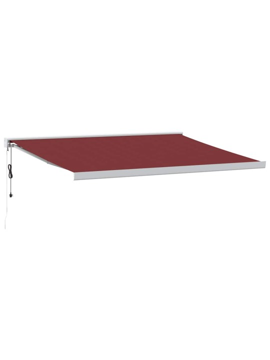 Automatická zatahovací markýza burgundská 400 x 300 cm