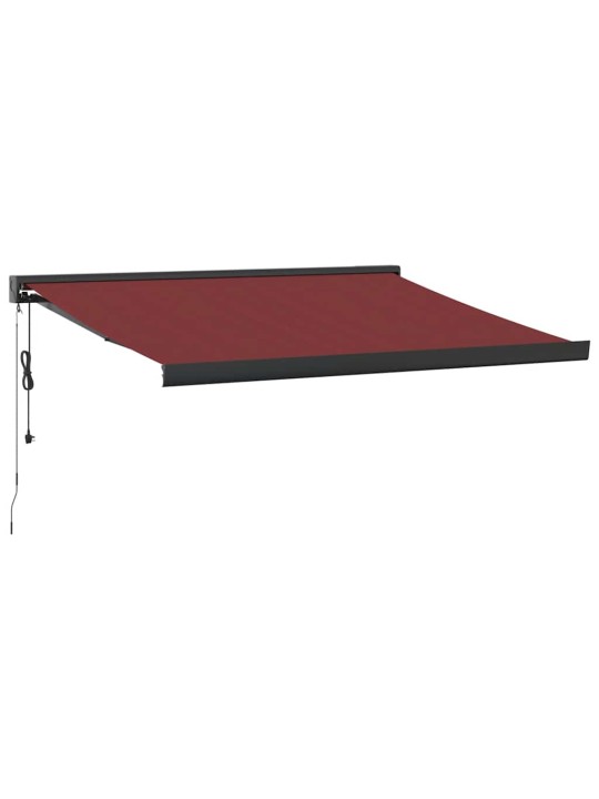 Automatická zatahovací markýza burgundská 300 x 250 cm