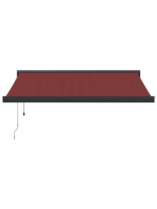 Automatická zatahovací markýza burgundská 350 x 250 cm