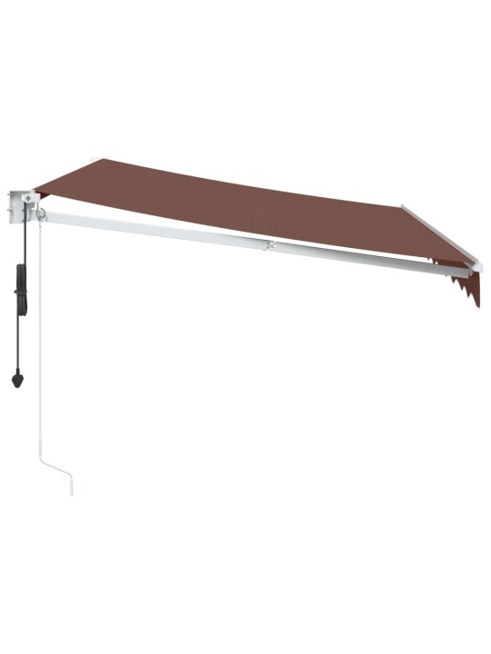 Automatická zatahovací markýza hnědá 300 x 250 cm