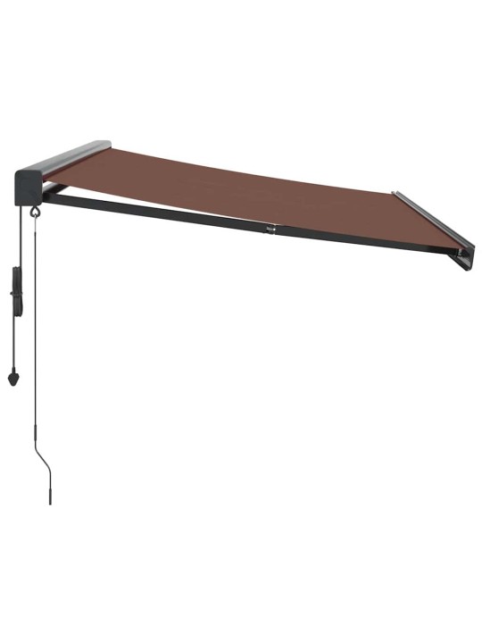 Automatická zatahovací markýza hnědá 300 x 250 cm