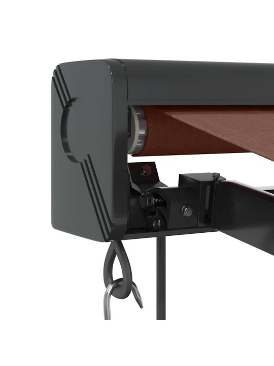 Automatická zatahovací markýza hnědá 300 x 250 cm