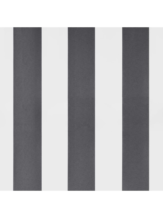 Zatahovací markýza antracitová a bílá 5 x 3 m textil a hliník