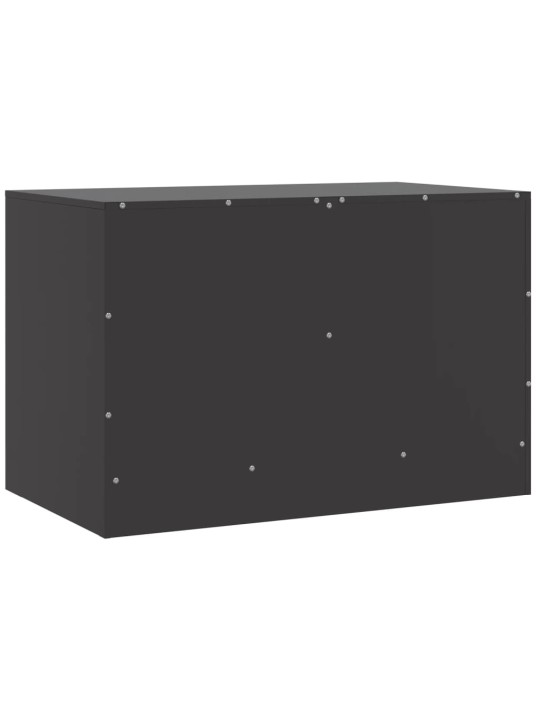 TV skříňka černá 67 x 39 x 44 cm ocel