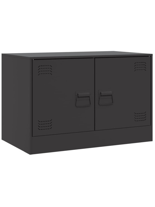 TV skříňky 2 ks černé 67 x 39 x 44 cm ocel