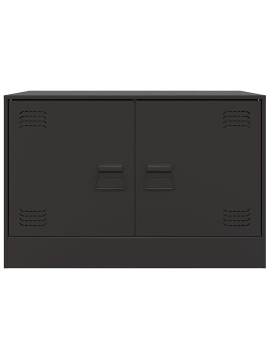 TV skříňky 2 ks černé 67 x 39 x 44 cm ocel