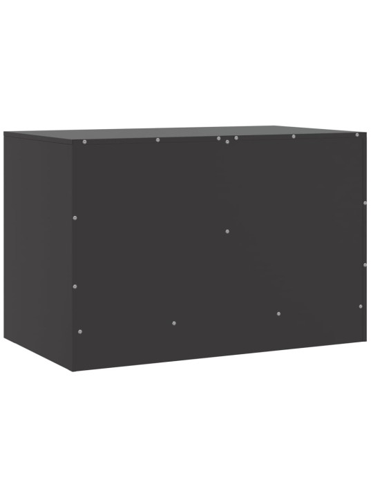 TV skříňky 2 ks černé 67 x 39 x 44 cm ocel