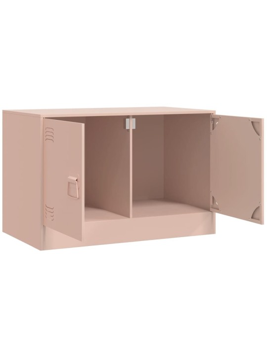 TV skříňka růžová 67 x 39 x 44 cm ocel