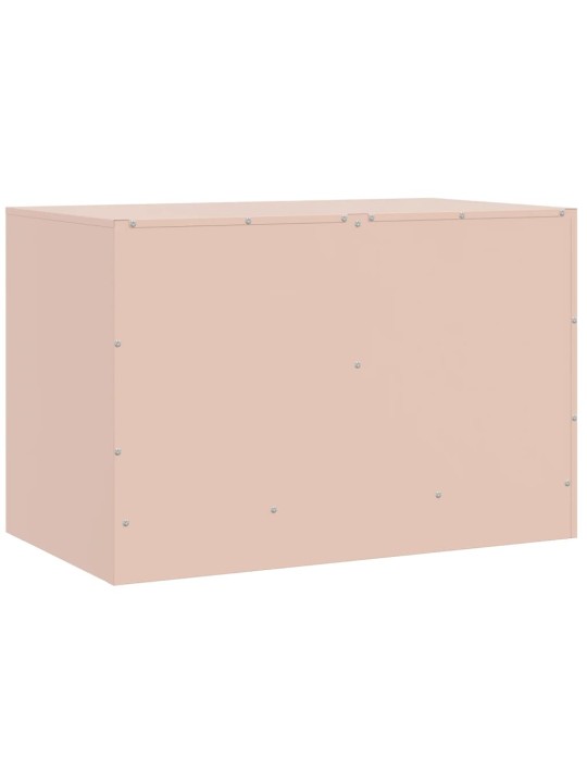 TV skříňka růžová 67 x 39 x 44 cm ocel