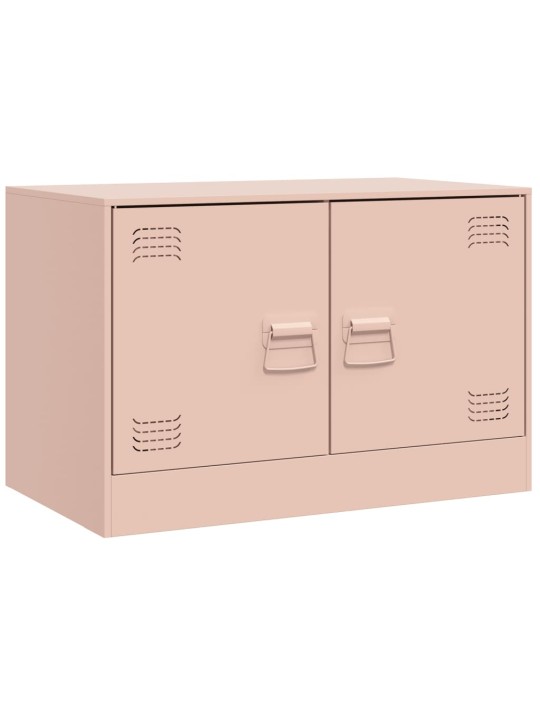 TV skříňky 2 ks růžové 67 x 39 x 44 cm ocel