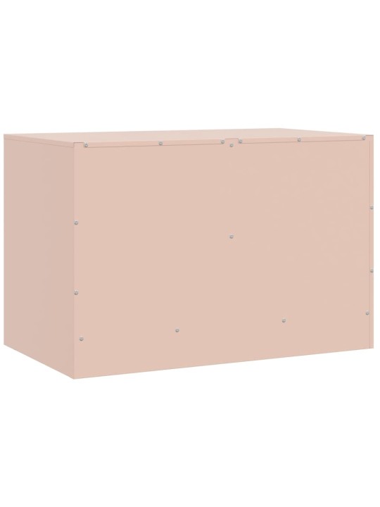 TV skříňky 2 ks růžové 67 x 39 x 44 cm ocel