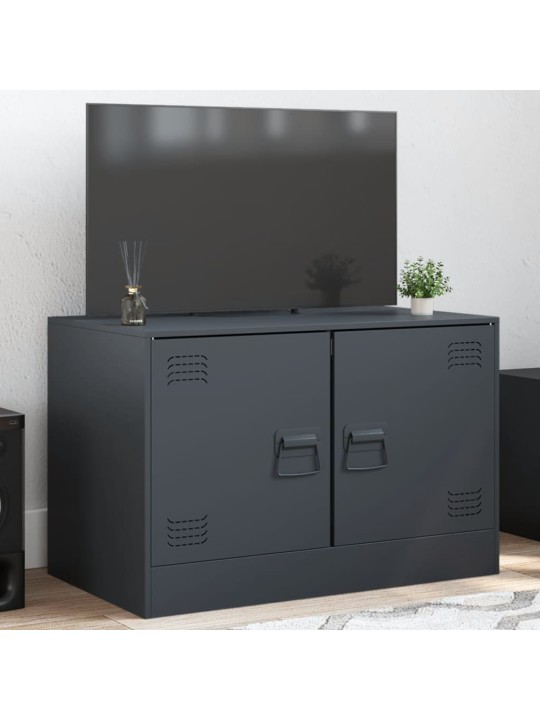 TV skříňka antracitová 67 x 39 x 44 cm ocel