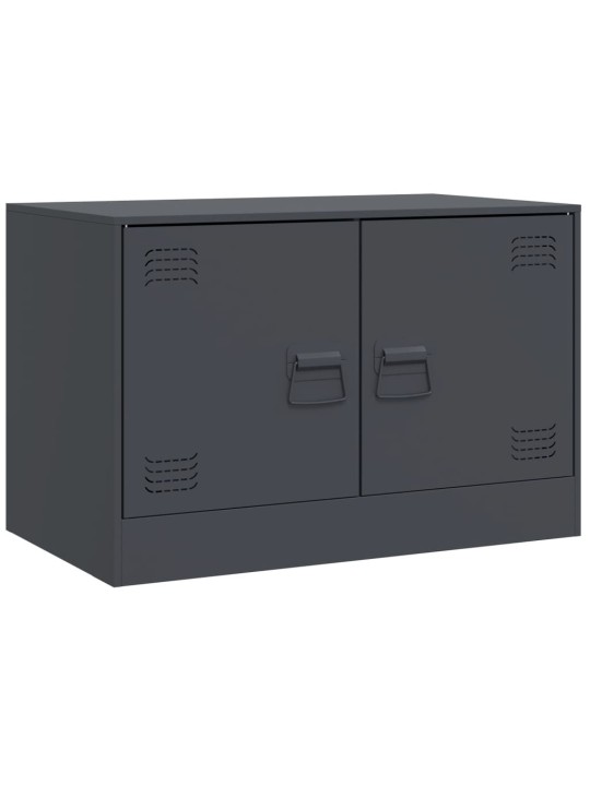 TV skříňky 2 ks antracitové 67 x 39 x 44 cm ocel