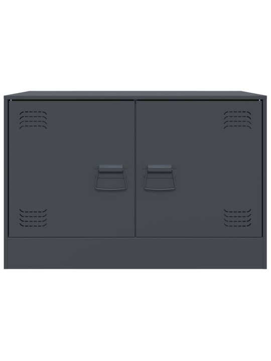 TV skříňky 2 ks antracitové 67 x 39 x 44 cm ocel
