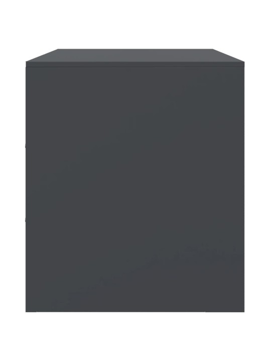 TV skříňky 2 ks antracitové 67 x 39 x 44 cm ocel