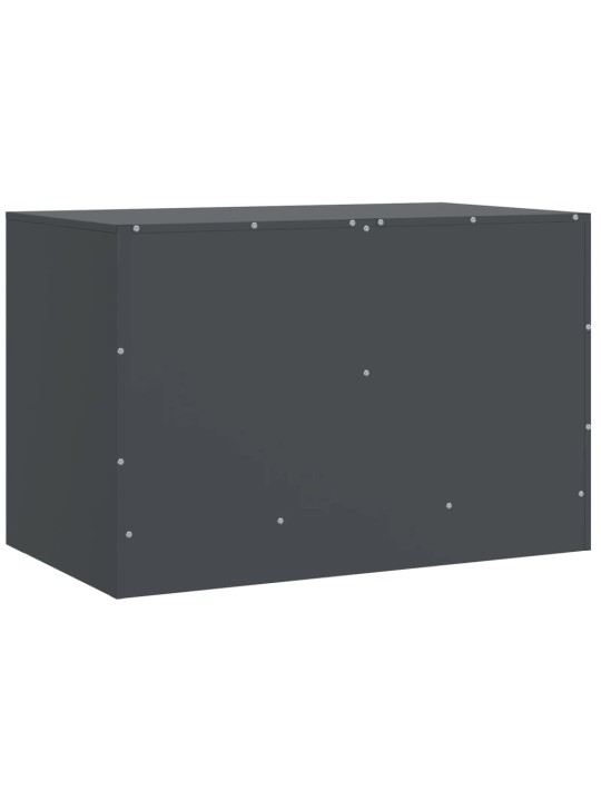 TV skříňky 2 ks antracitové 67 x 39 x 44 cm ocel