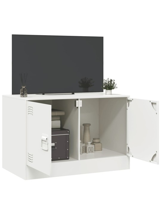 TV skříňka bílá 67 x 39 x 44 cm ocel
