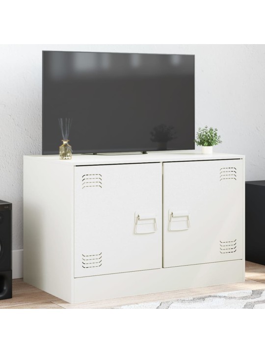 TV skříňka bílá 67 x 39 x 44 cm ocel