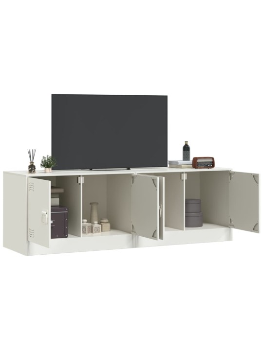 TV skříňky 2 ks bílé 67 x 39 x 44 cm ocel