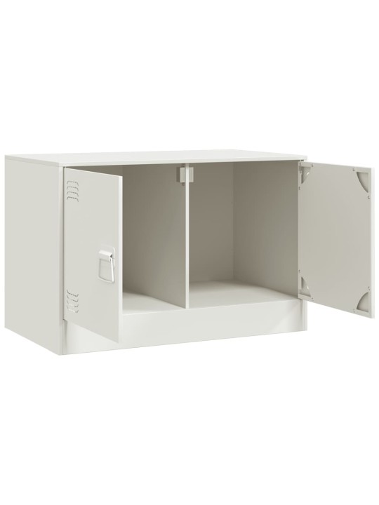 TV skříňky 2 ks bílé 67 x 39 x 44 cm ocel