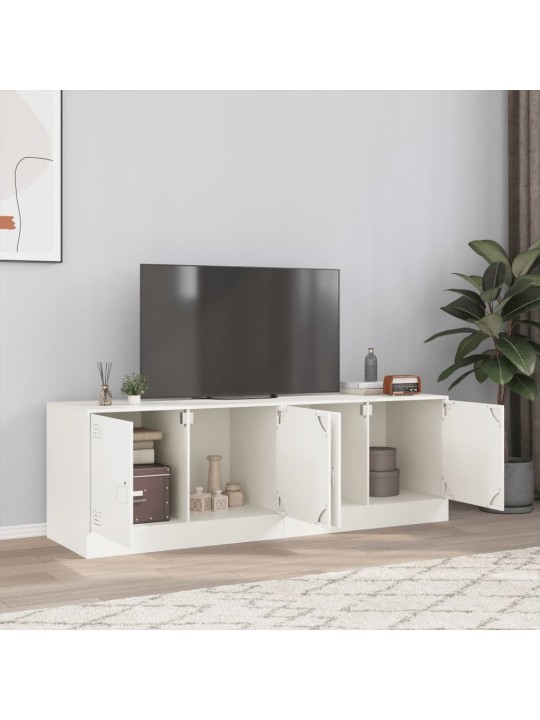 TV skříňky 2 ks bílé 67 x 39 x 44 cm ocel