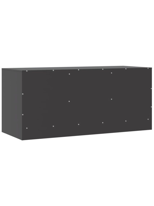 TV skříňka černá 99 x 39 x 44 cm ocel