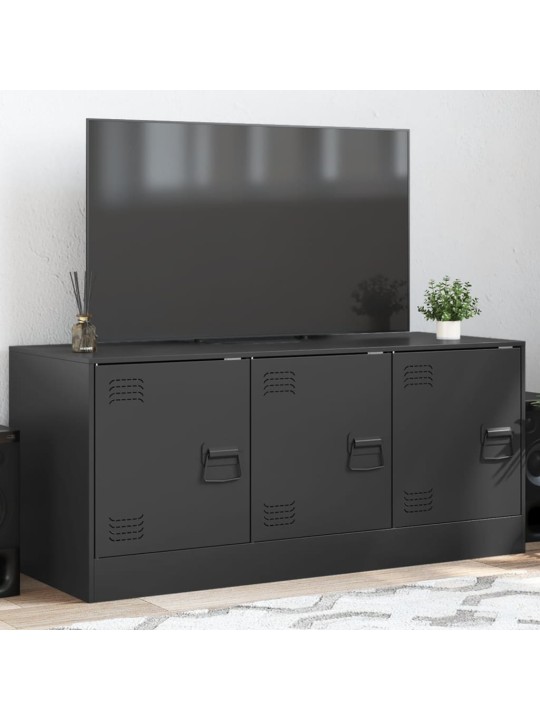 TV skříňka černá 99 x 39 x 44 cm ocel