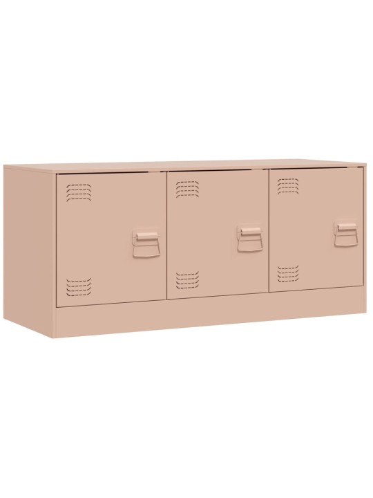 TV skříňka růžová 99 x 39 x 44 cm ocel