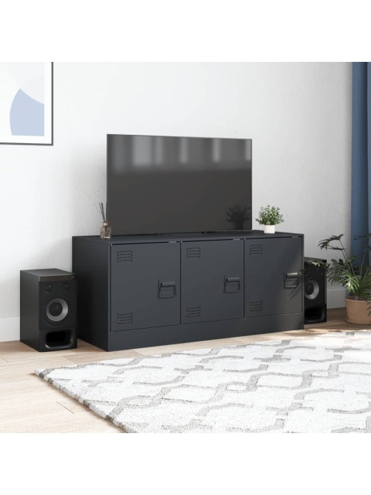 TV skříňka antracitová 99 x 39 x 44 cm ocel