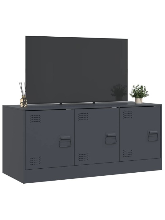TV skříňka antracitová 99 x 39 x 44 cm ocel