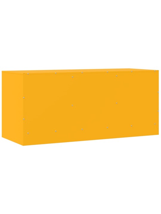 TV skříňka hořčicově žlutá 99 x 39 x 44 cm ocel