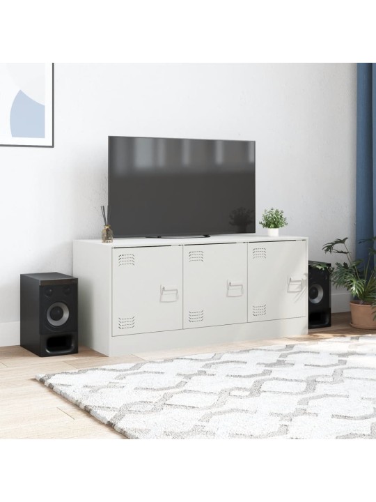 TV skříňka bílá 99 x 39 x 44 cm ocel