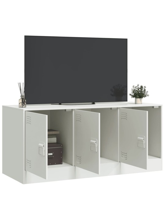 TV skříňka bílá 99 x 39 x 44 cm ocel