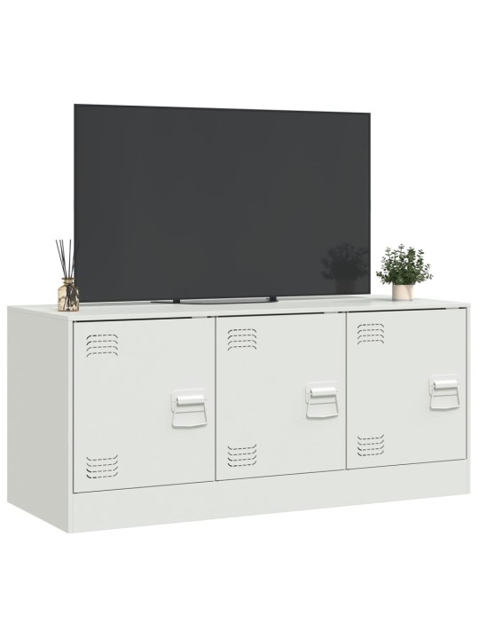 TV skříňka bílá 99 x 39 x 44 cm ocel