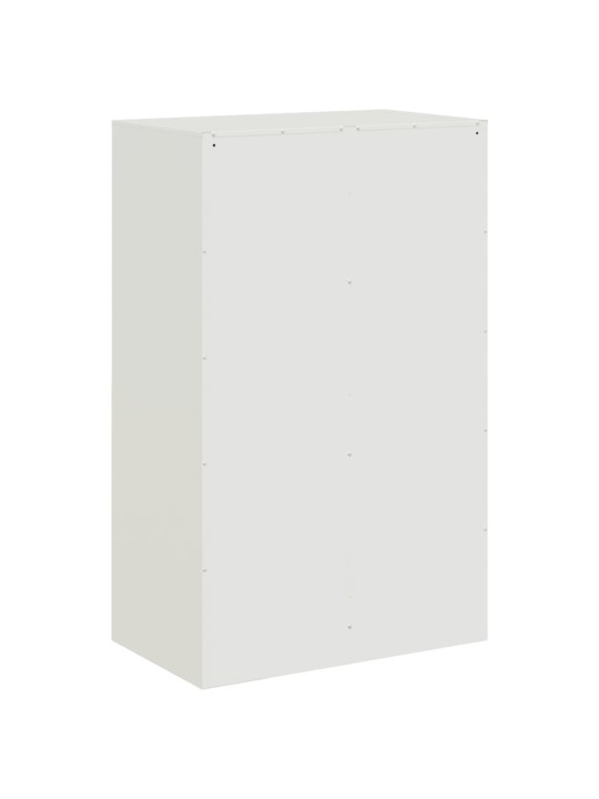 Příborník bílý 67 x 39 x 107 cm ocel