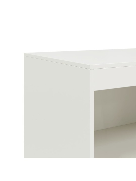 Příborník bílý 67 x 39 x 107 cm ocel