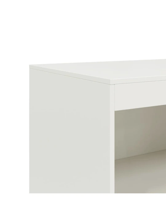 Příborník bílý 67 x 39 x 107 cm ocel