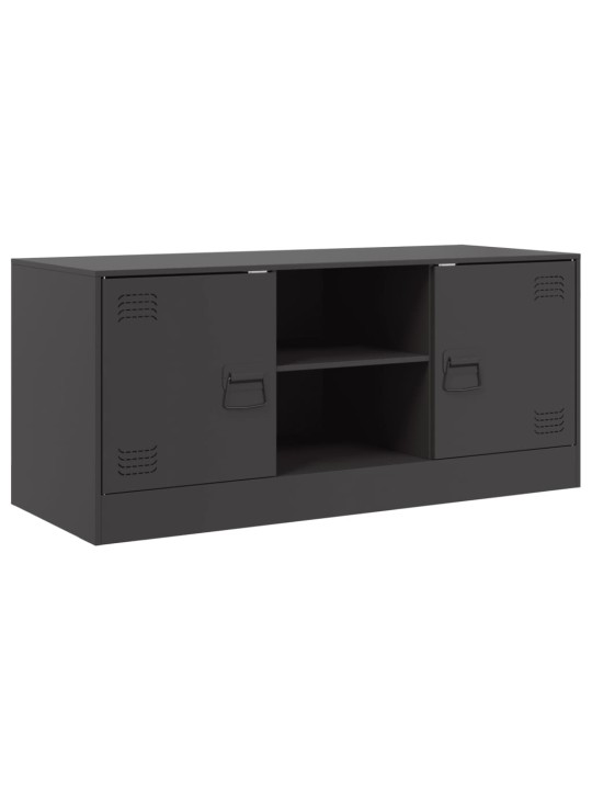 TV skříňka černá 99 x 39 x 44 cm ocel