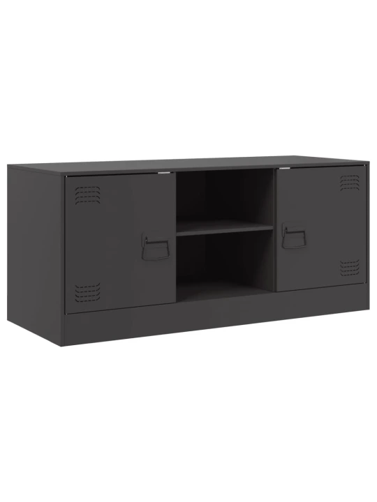 TV skříňka černá 99 x 39 x 44 cm ocel