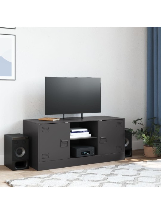 TV skříňka černá 99 x 39 x 44 cm ocel