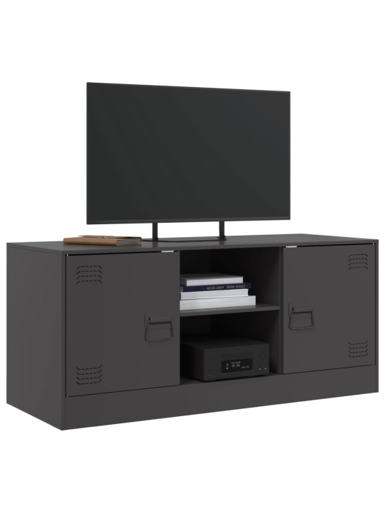 TV skříňka černá 99 x 39 x 44 cm ocel